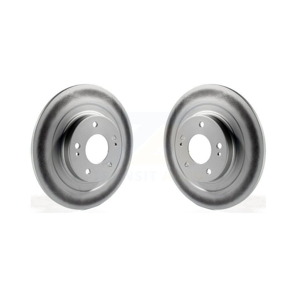 Coat Brake Rotor Rear Pair For Mitsubishi RVR Outlander Eclipse Cross PHEV Sport