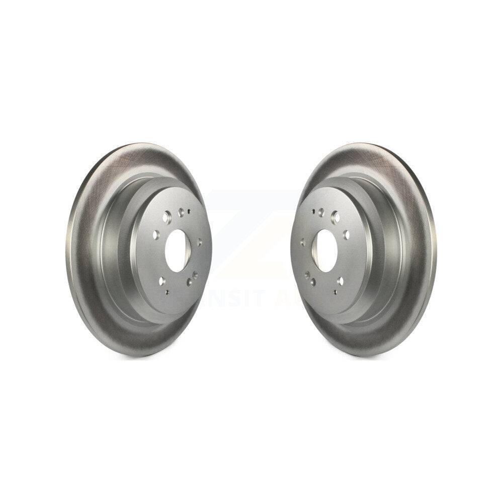 Coated Disc Brake Rotors Rear Pair For 2014-2016 Acura MDX