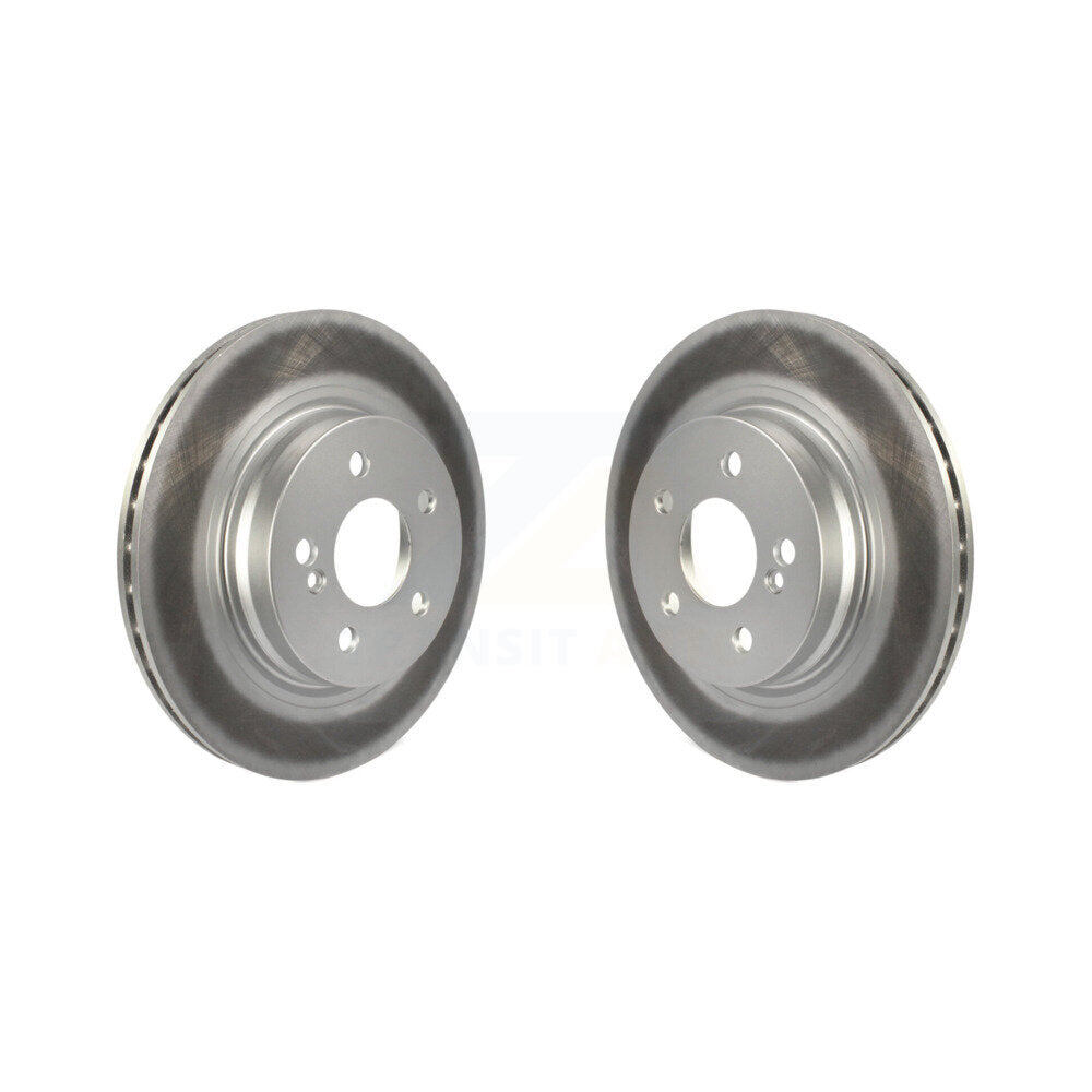 Coat Disc Brake Rotors Rear Pair For Mercedes-Benz C300 C350 E350 C250 E550 E300