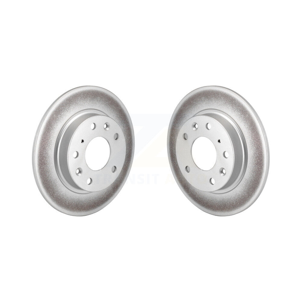 Coated Disc Brake Rotors Rear Pair For Mazda 3 CX-30 Sport CX-3