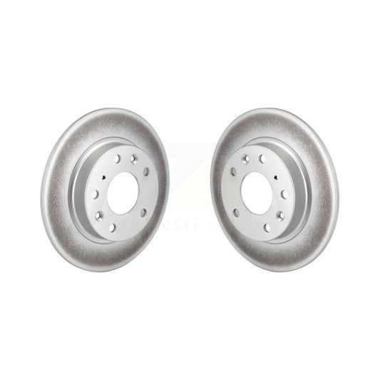 Coated Disc Brake Rotors Rear Pair For Mazda 3 CX-30 Sport CX-3