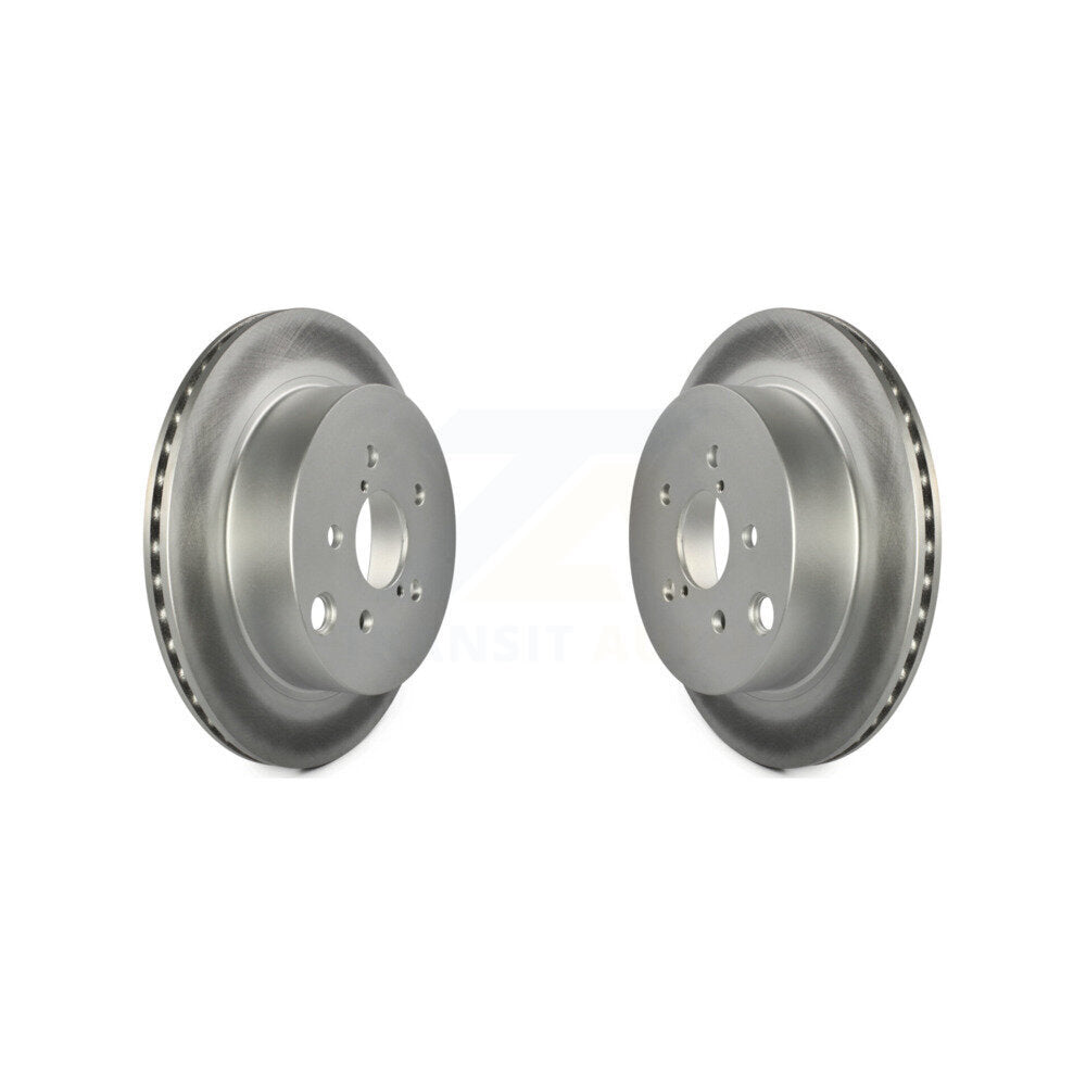 Coated Disc Brake Rotors Rear Pair For 2014-2018 Subaru Forester 2.0L