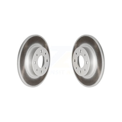 Coated Disc Brake Rotors Rear Pair For Fiat 500