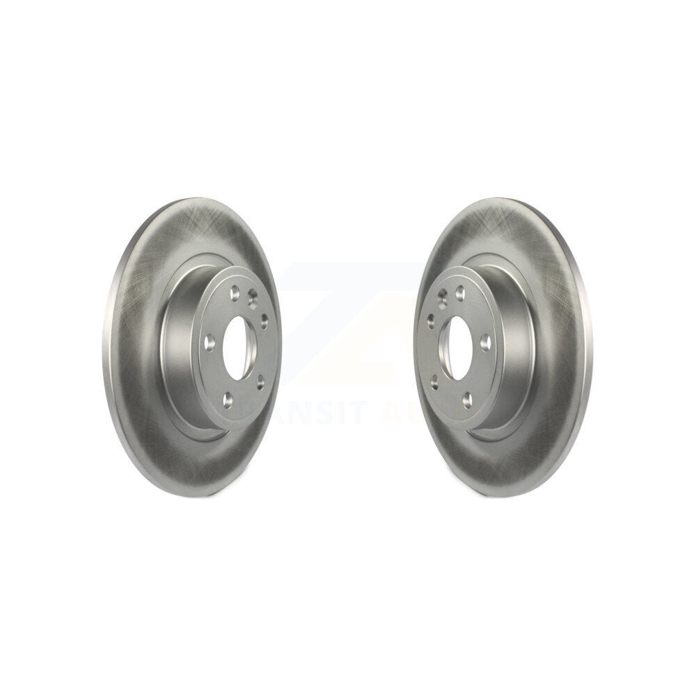Coated Disc Brake Rotors Rear Pair For Land Rover Discovery Sport Jaguar E-Pace