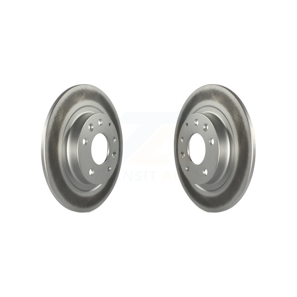 Coated Disc Brake Rotors Rear Pair For 2016-2018 Mazda CX-3