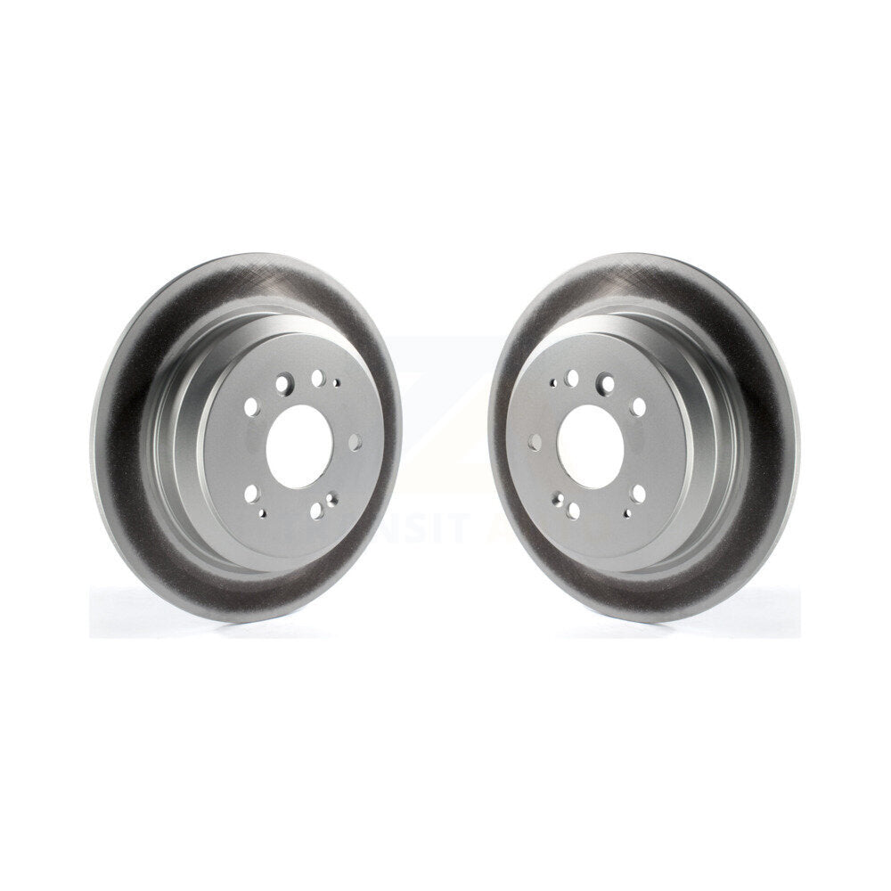 Coated Disc Brake Rotors Rear Pair For Honda Pilot Ridgeline Passport
