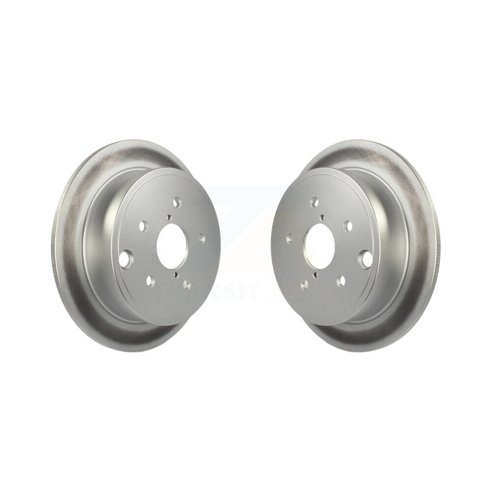 Coated Disc Brake Rotors Rear Pair For Subaru WRX