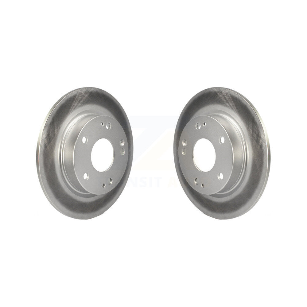 Coated Disc Brake Rotors Rear Pair For Honda Civic Insight