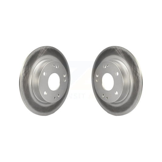 Coated Disc Brake Rotors Rear Pair For Honda Civic Insight