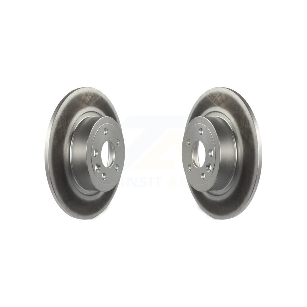 Coated Disc Brake Rotors Rear Pair For 2016-2019 Land Rover Range Evoque