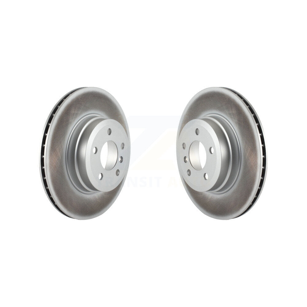 Coated Disc Brake Rotors Rear Pair For BMW X5 X6