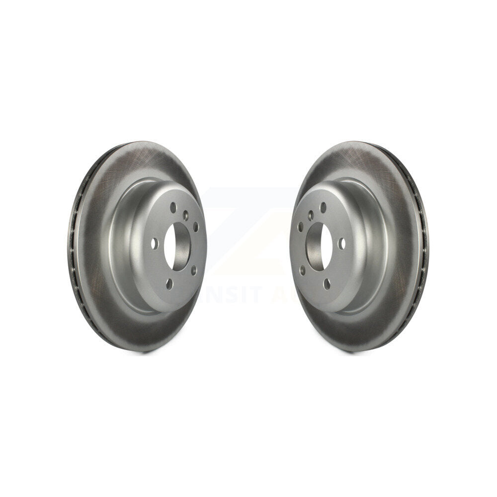 Coated Disc Brake Rotors Rear Pair For BMW 535i xDrive 528i 535d ActiveHybrid 5