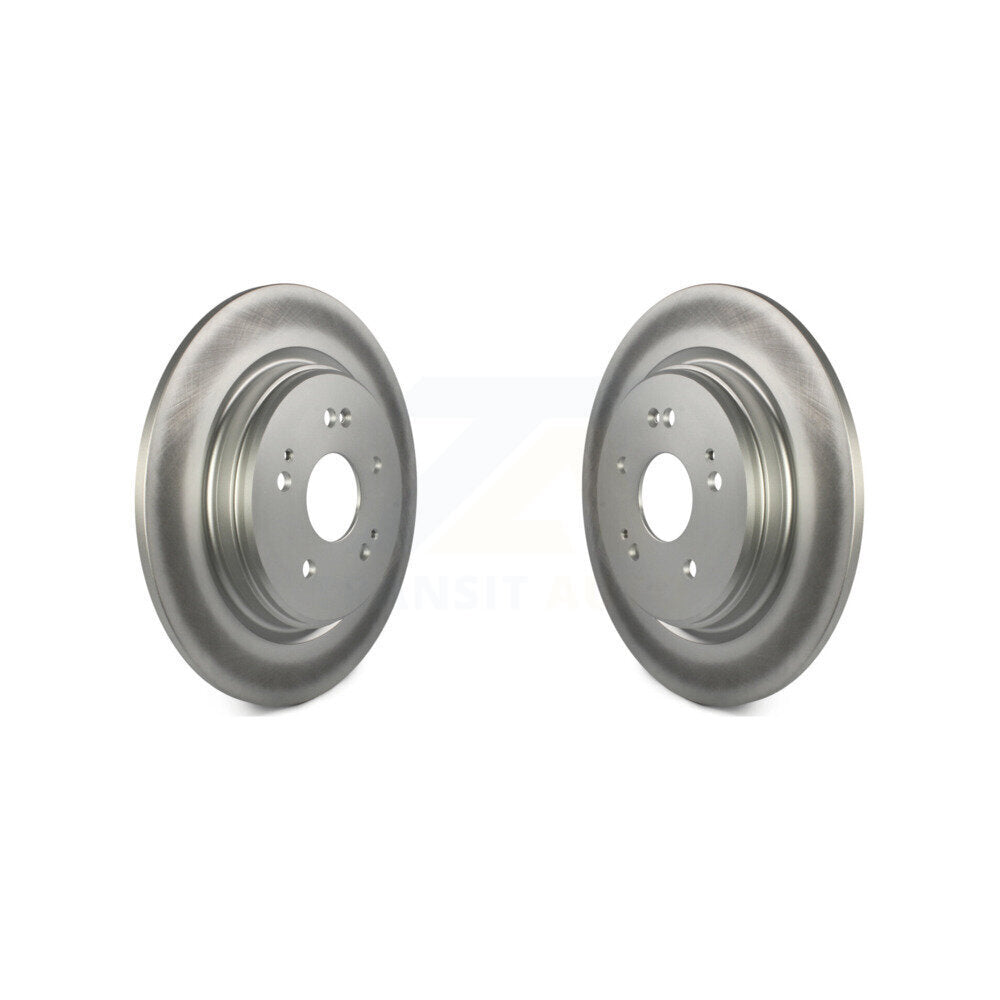 Coated Disc Brake Rotors Rear Pair For Honda CR-V Acura TLX