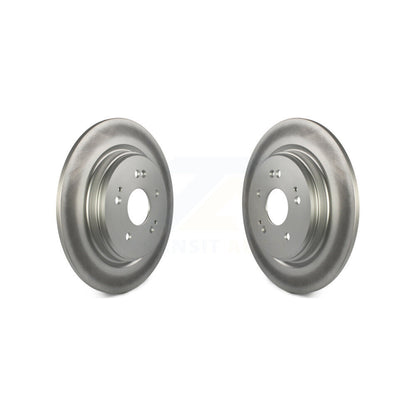 Coated Disc Brake Rotors Rear Pair For Honda CR-V Acura TLX