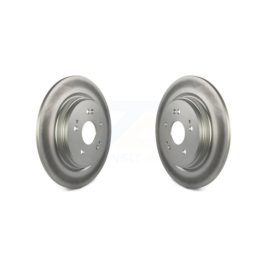 Coated Disc Brake Rotors Rear Pair For Honda CR-V Acura TLX