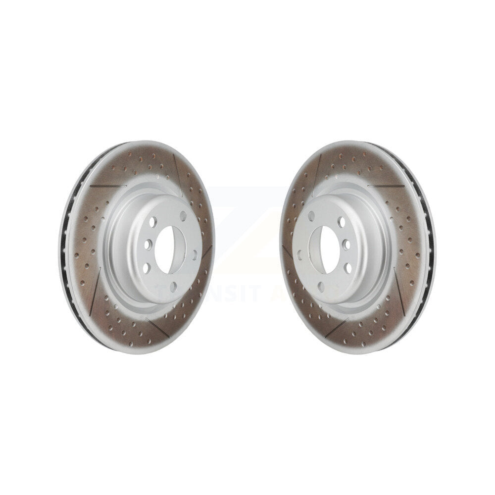 Coated Brake Rotor Rear Pair For BMW 320i xDrive 230i 228i 328i M240i M235i 428i