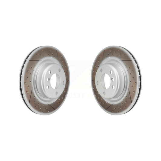 Coated Brake Rotor Rear Pair For BMW 320i xDrive 230i 228i 328i M240i M235i 428i