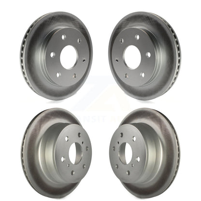 Coat Brake Rotors Front Rear Kit For GMC Chevrolet Silverado 1500 Sierra Classic