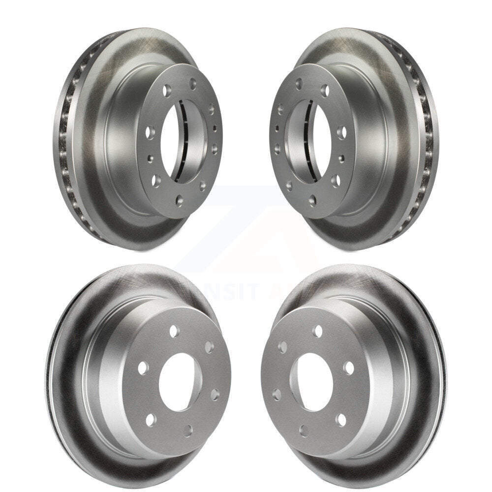 Coated Brake Rotors Front Rear Kit For Chevrolet Silverado 2500 HD Suburban GMC