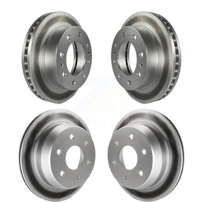 Coated Brake Rotors Front Rear Kit For Chevrolet Silverado 2500 HD Suburban GMC
