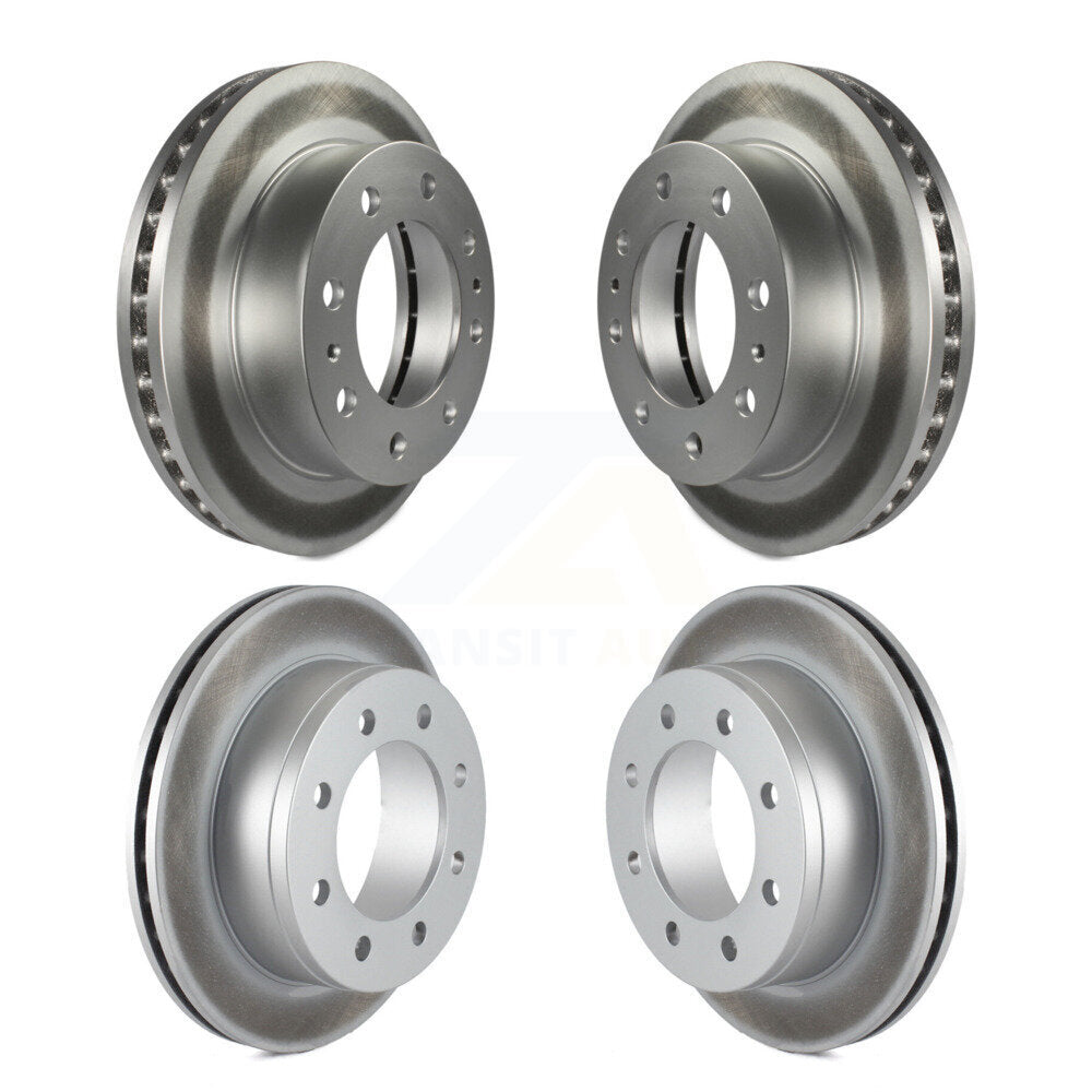 Coat Brake Rotors Front Rear Kit For GMC Chevrolet Sierra 2500 HD Silverado 3500