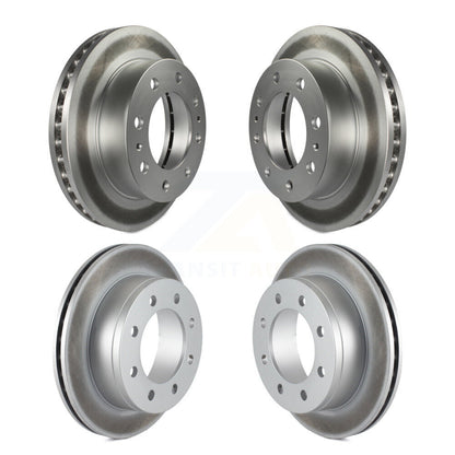 Coat Brake Rotors Front Rear Kit For GMC Chevrolet Sierra 2500 HD Silverado 3500
