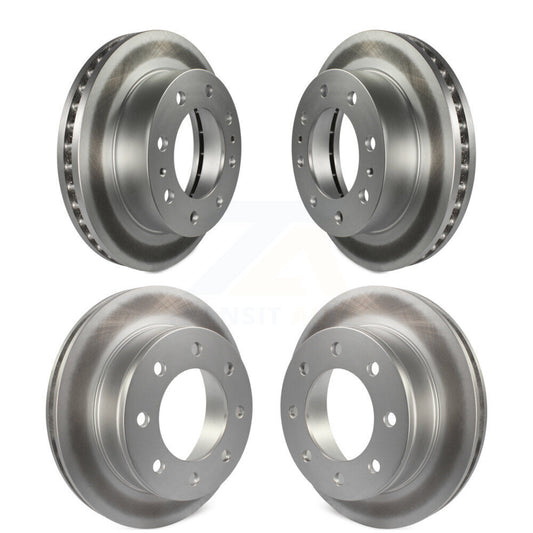 Coated Disc Brake Rotors Front Rear Kit For GMC Savana 2500 Chevrolet Express