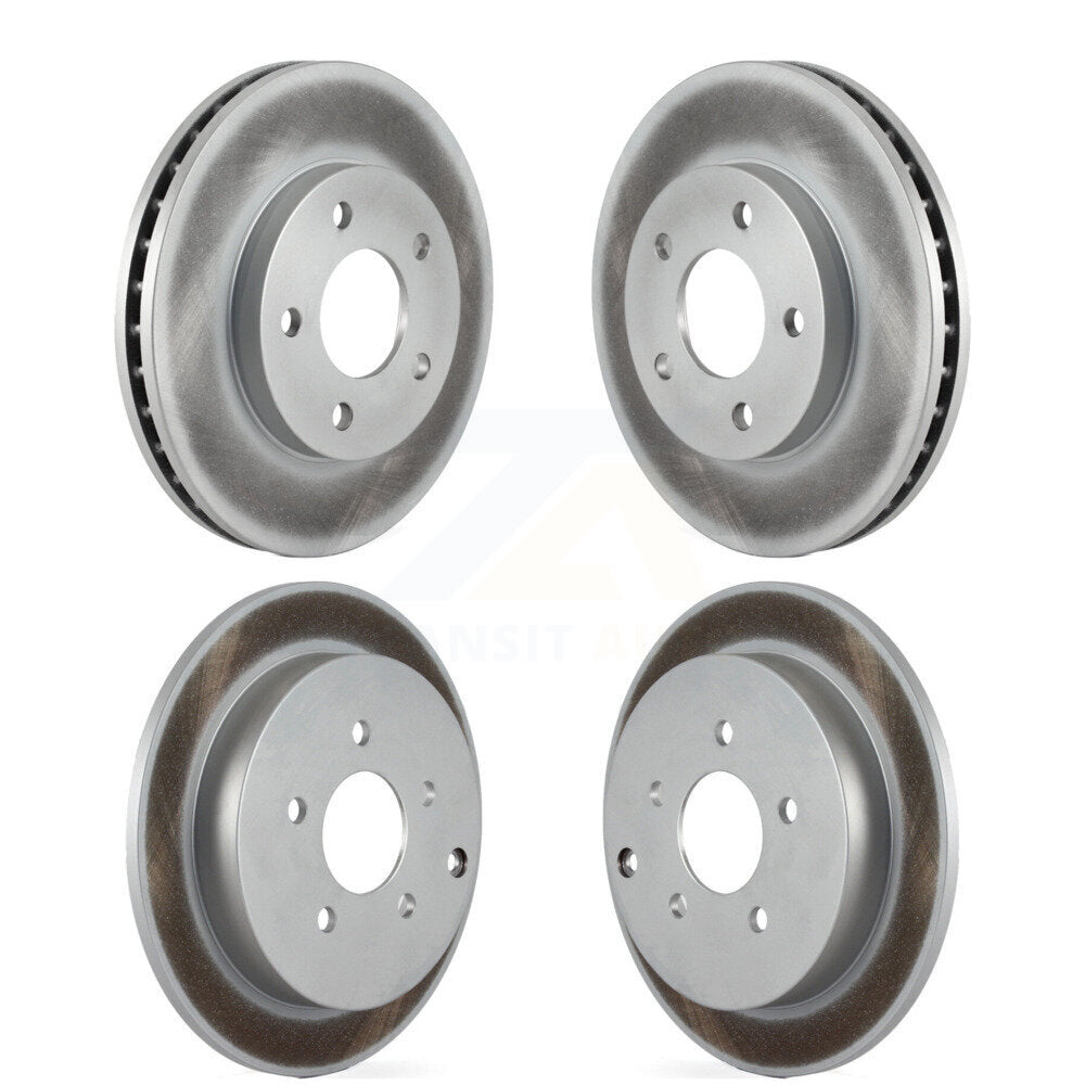 Coated Disc Brake Rotors Front Rear Kit For Buick Rendezvous Pontiac Aztek