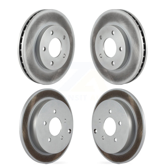 Coated Disc Brake Rotors Front Rear Kit For Buick Rendezvous Pontiac Aztek