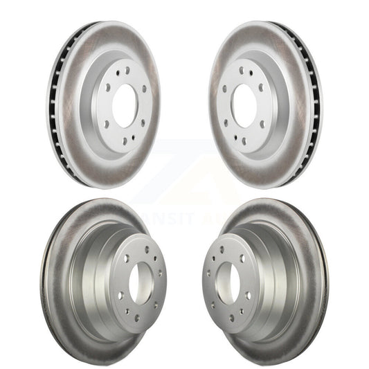 Coated Brake Rotor Front Rear Kit For GMC Envoy Chevrolet Trailblazer Oldsmobile