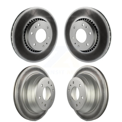 Coated Brake Rotor Front Rear Kit For Chevrolet GMC Trailblazer Envoy XL EXT SSR
