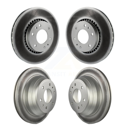 Coated Brake Rotor Front Rear Kit For Chevrolet GMC Trailblazer Envoy XL EXT SSR
