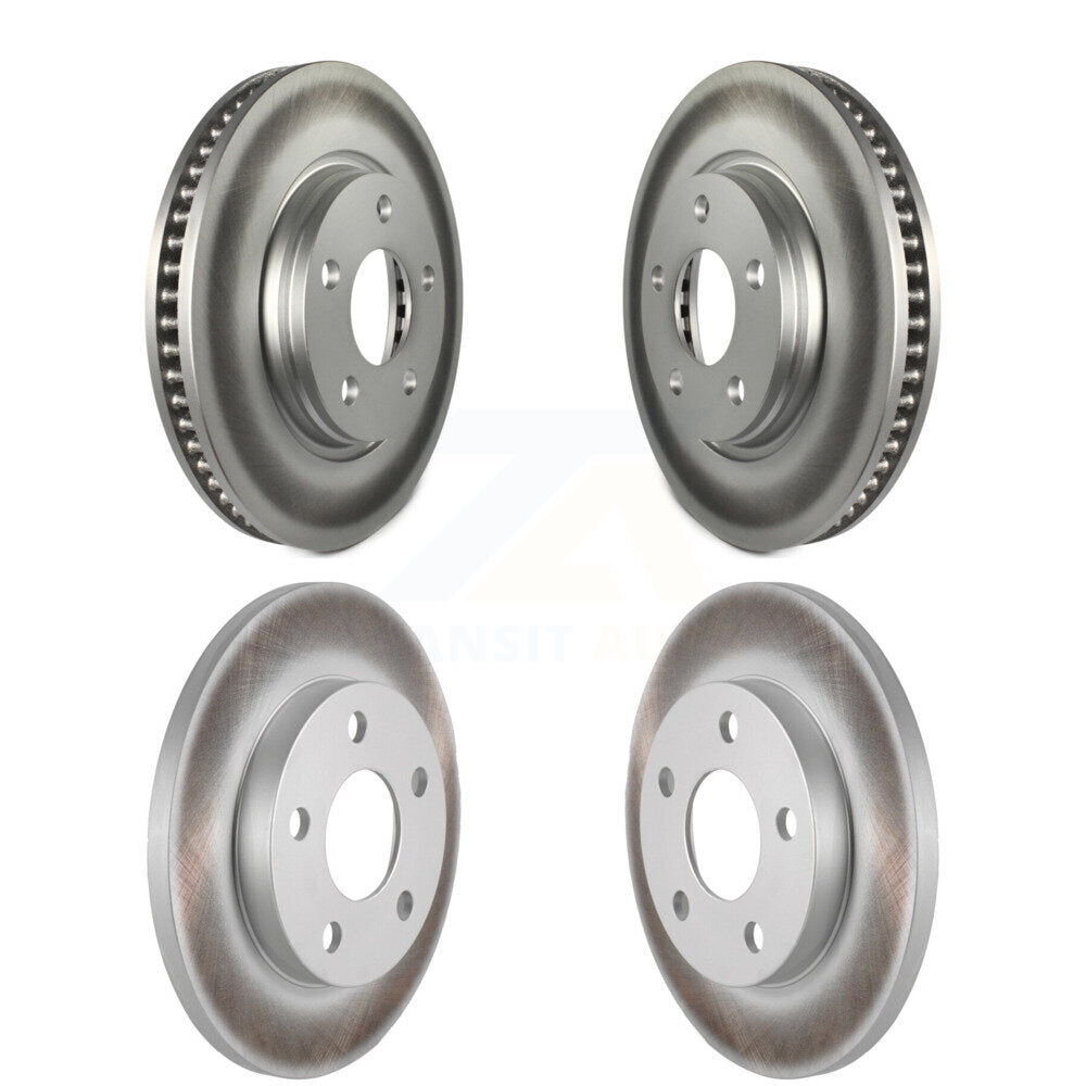 Coated Brake Rotors Front Rear Kit For Buick LaCrosse Pontiac Grand Prix Allure
