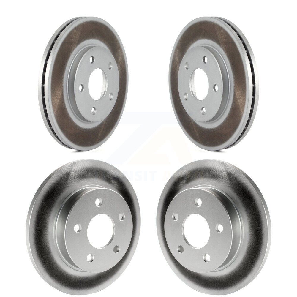 Coated Disc Brake Rotors Front Rear Kit For Chevrolet Malibu Pontiac G6