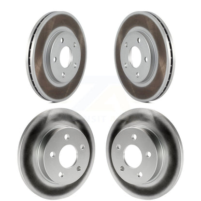 Coated Disc Brake Rotors Front Rear Kit For Chevrolet Malibu Pontiac G6