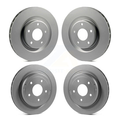 Coated Disc Brake Rotors Front Rear Kit For Chevrolet Corvette Cadillac XLR