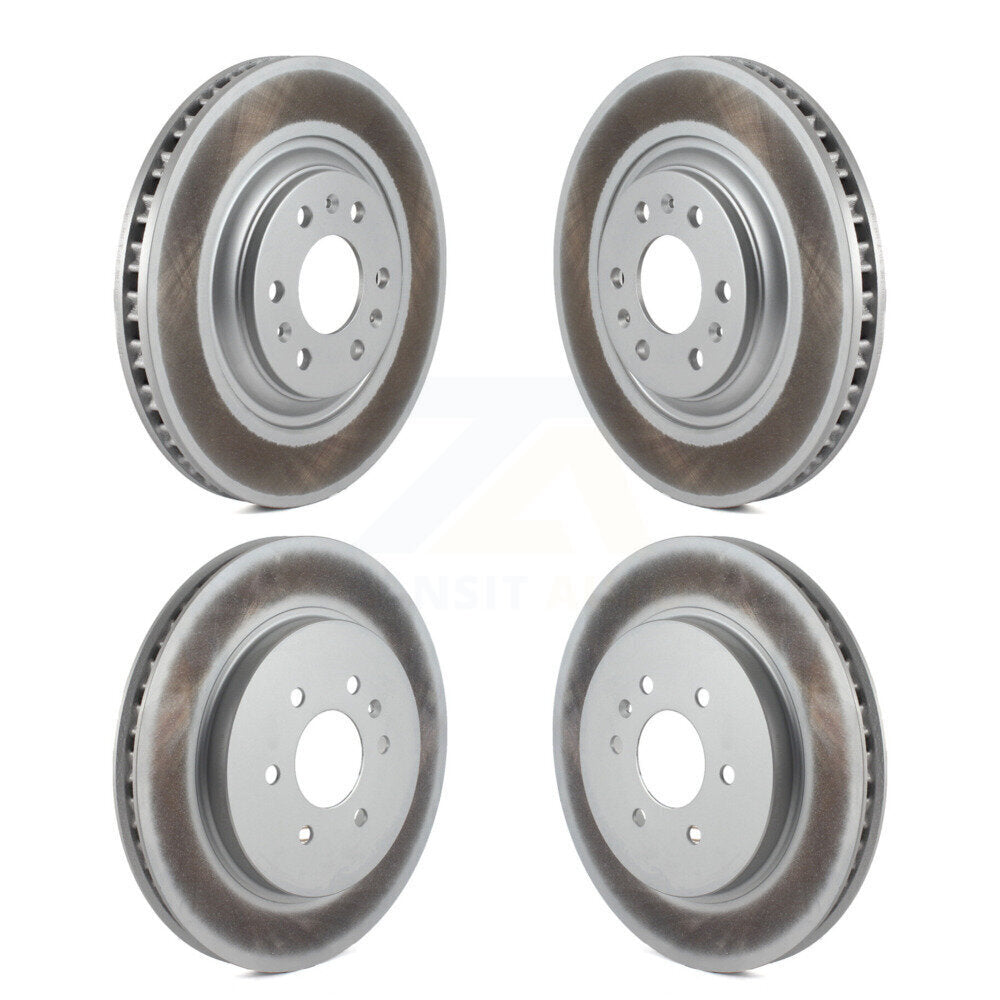 Coated Disc Brake Rotors Front Rear Kit For 2004-2009 Cadillac SRX