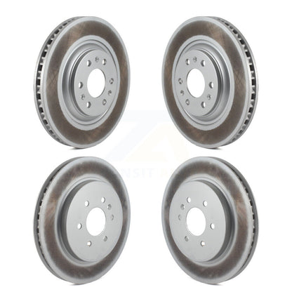 Coated Disc Brake Rotors Front Rear Kit For 2004-2009 Cadillac SRX