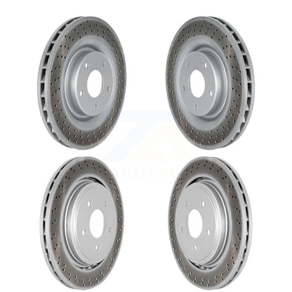 Coated Disc Brake Rotors Front Rear Kit For Chevrolet Corvette Cadillac XLR