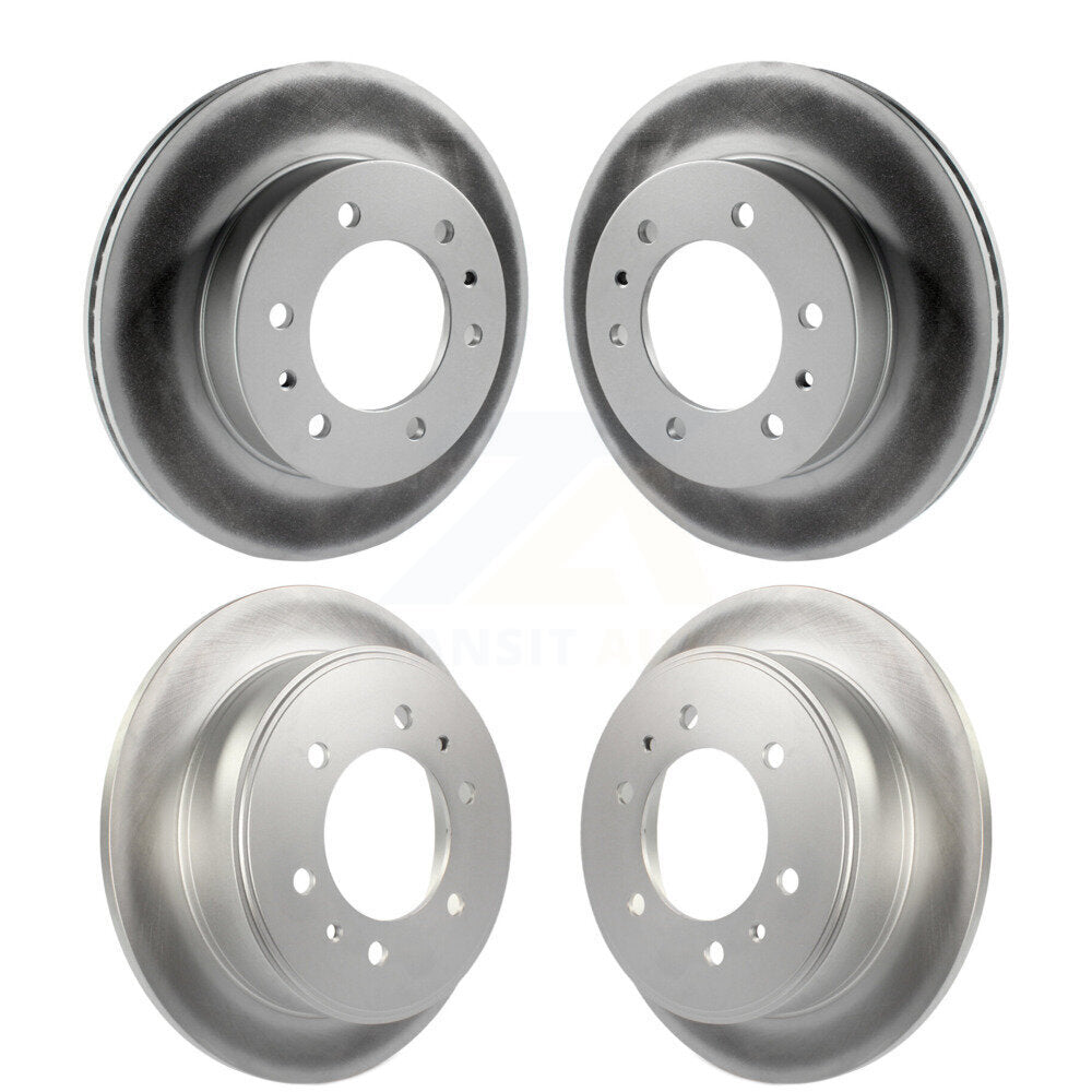 Coated Disc Brake Rotors Front Rear Kit For Hummer H3 H3T