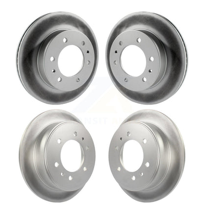Coated Disc Brake Rotors Front Rear Kit For Hummer H3 H3T