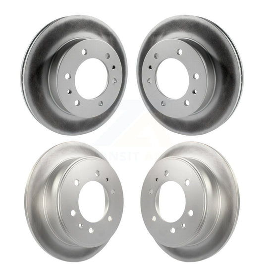Coated Disc Brake Rotors Front Rear Kit For Hummer H3 H3T