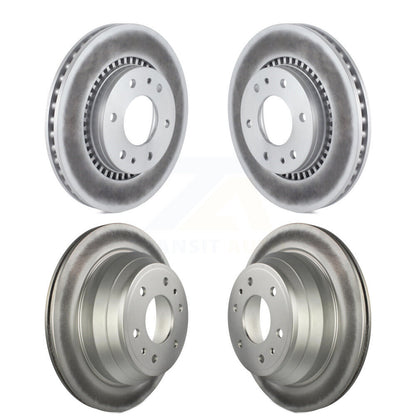 Coat Brake Rotors Front Rear Kit For Chevrolet Trailblazer GMC Envoy Buick Isuzu