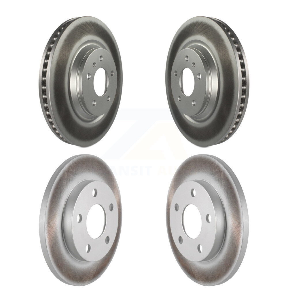 Coated Disc Brake Rotors Front Rear Kit For Chevrolet Impala Limited