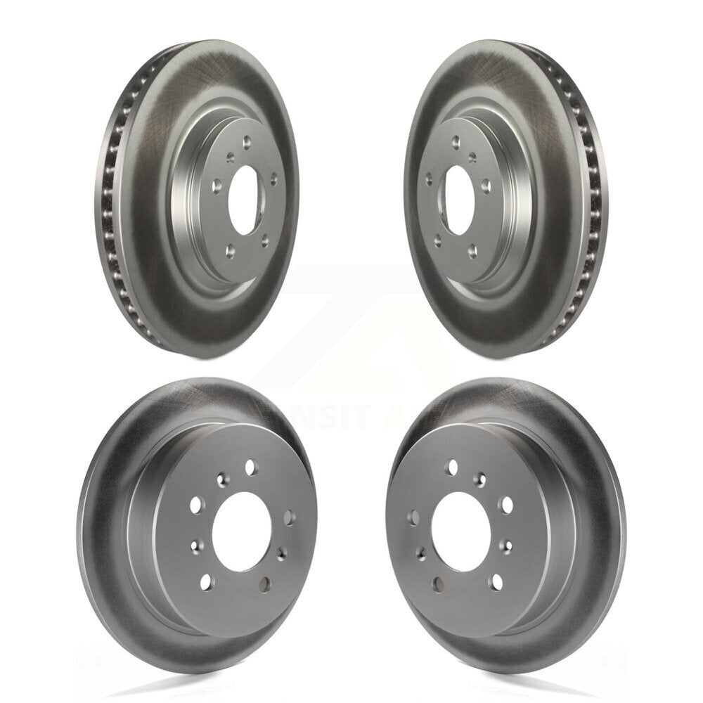 Coated Disc Brake Rotors Front Rear Kit For Buick LaCrosse Allure