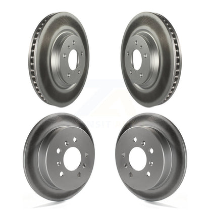 Coated Disc Brake Rotors Front Rear Kit For Buick LaCrosse Allure
