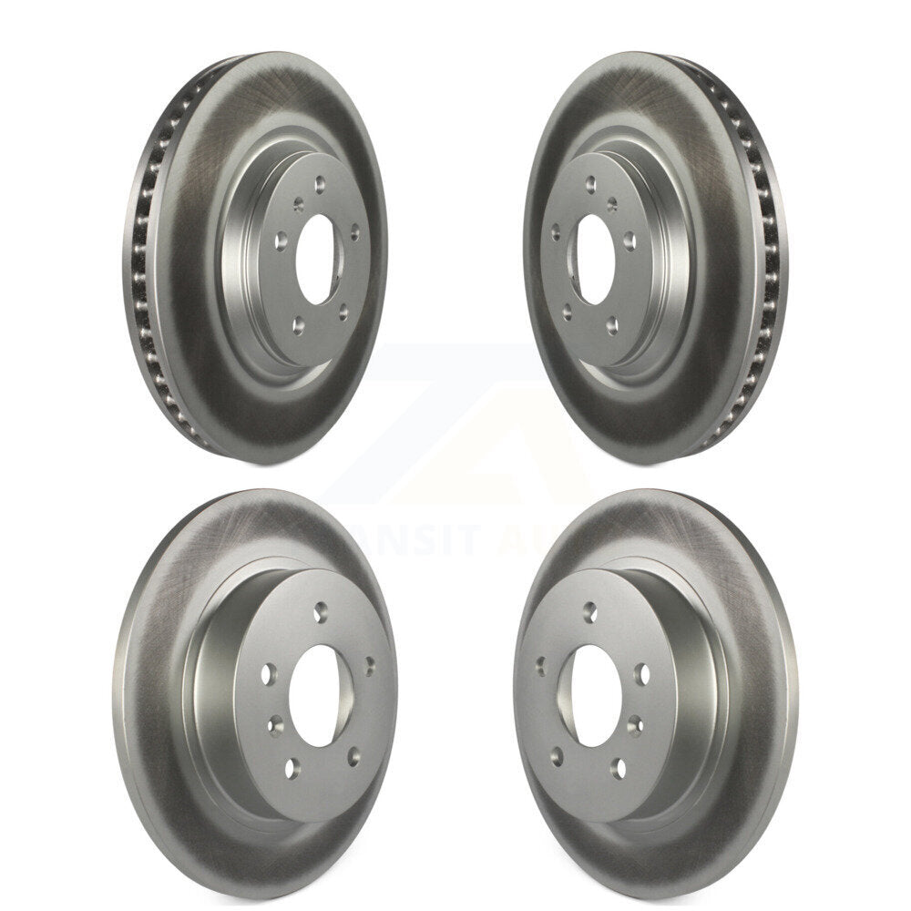 Coated Disc Brake Rotors Front Rear Kit For 2006-2011 Buick Lucerne Cadillac DTS