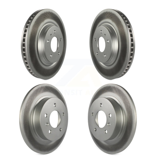 Coated Disc Brake Rotors Front Rear Kit For 2006-2011 Buick Lucerne Cadillac DTS