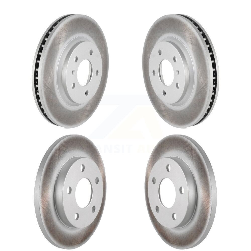 Coated Disc Brake Rotors Front Rear Kit For Chevrolet Impala Limited
