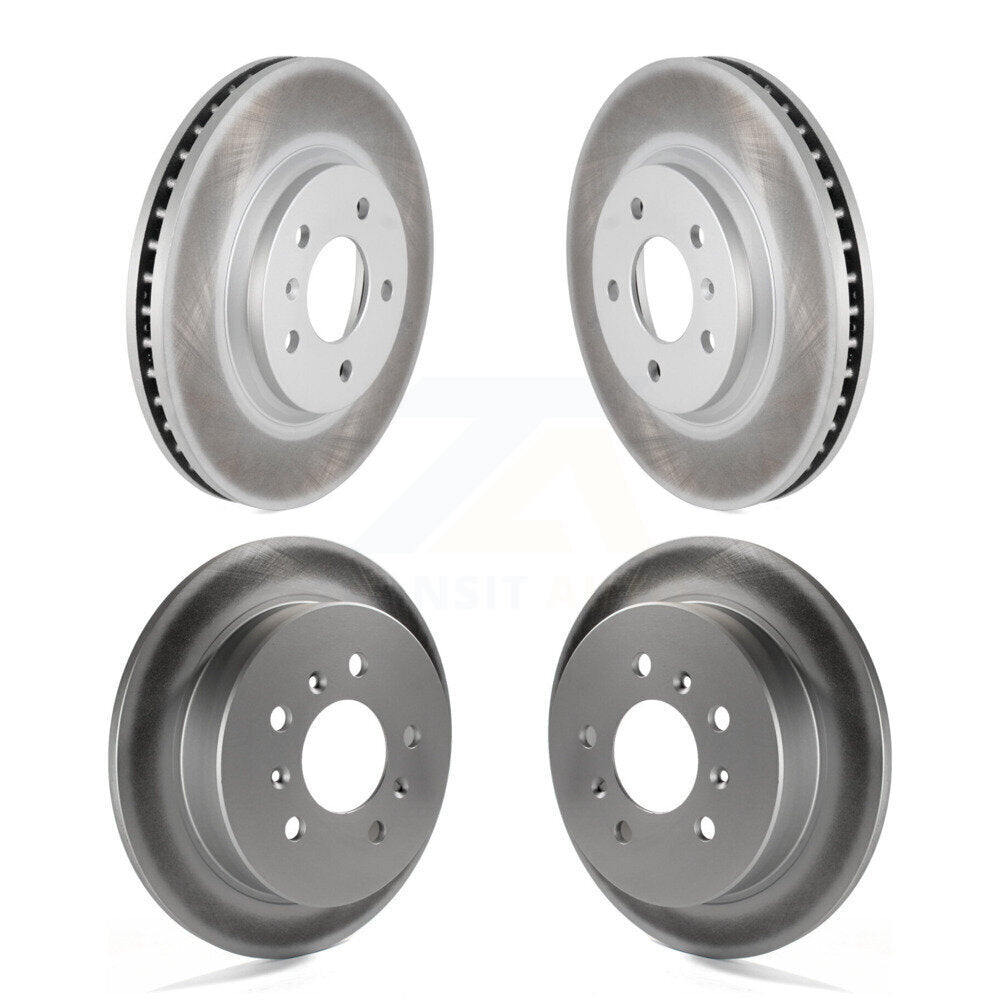 Coated Disc Brake Rotors Front Rear Kit For Chevrolet Impala Monte Carlo